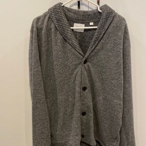 Billy Reid Gray and black cardigan. XL
